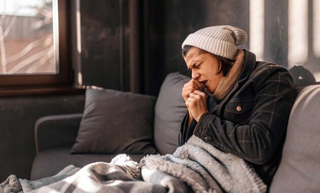 ilustrasi orang menderita Bronkitis