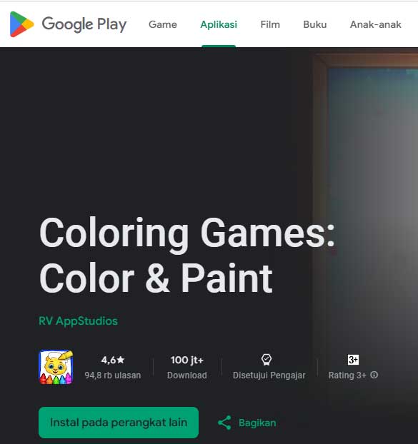 Coloring Games: Painting, Glow