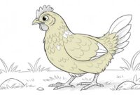 Mewarnai Ayam Betina