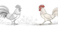 Mewarnai Ayam Jantan
