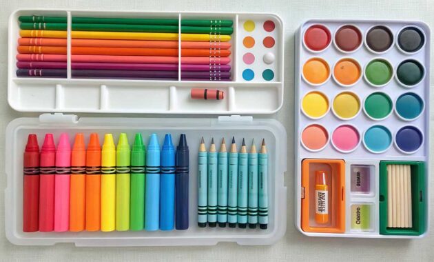 alat mewarnai gambar dekoratif pada media plastik