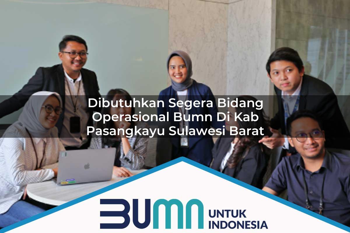 Dibutuhkan Segera Bidang Operasional BUMN di Kab. Pasangkayu, Sulawesi Barat Tahun 2025