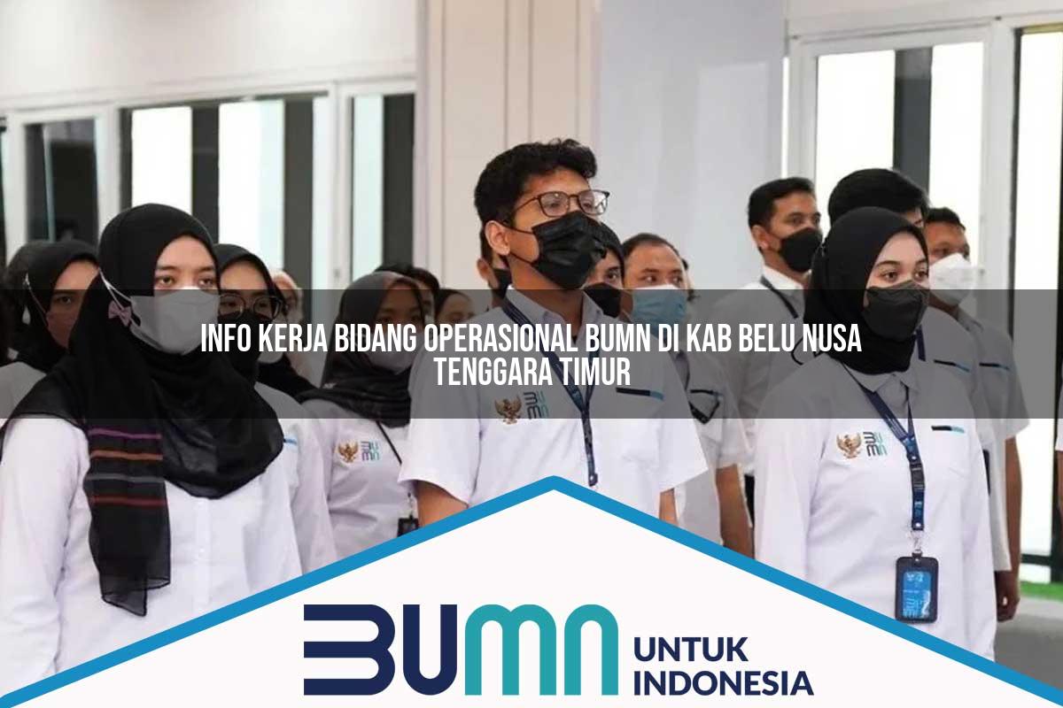 Info Kerja Bidang Operasional BUMN di Kab. Belu, Nusa Tenggara Timur Tahun 2025