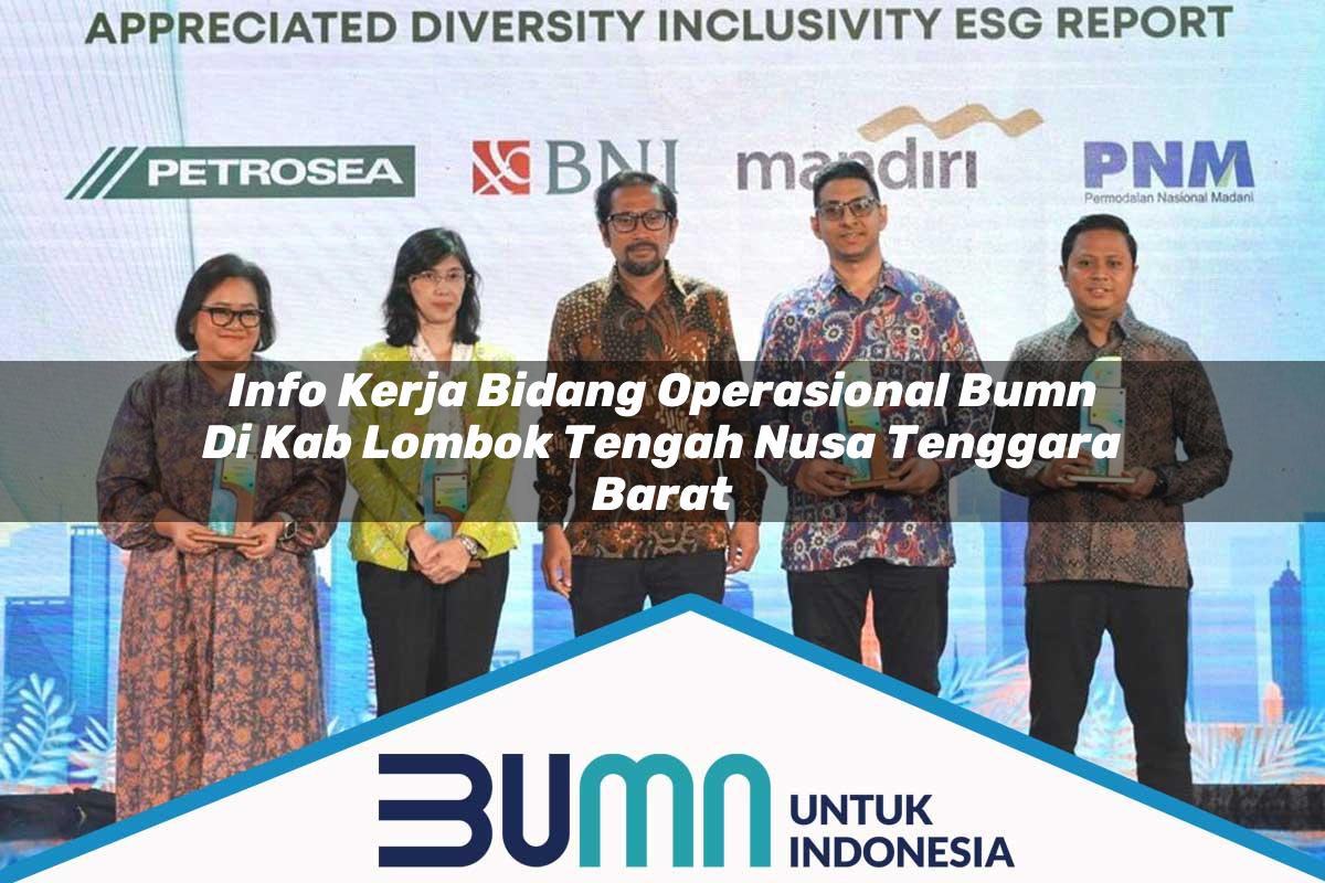 Info Kerja Bidang Operasional BUMN di Kab. Lombok Tengah, Nusa Tenggara Barat Tahun 2025