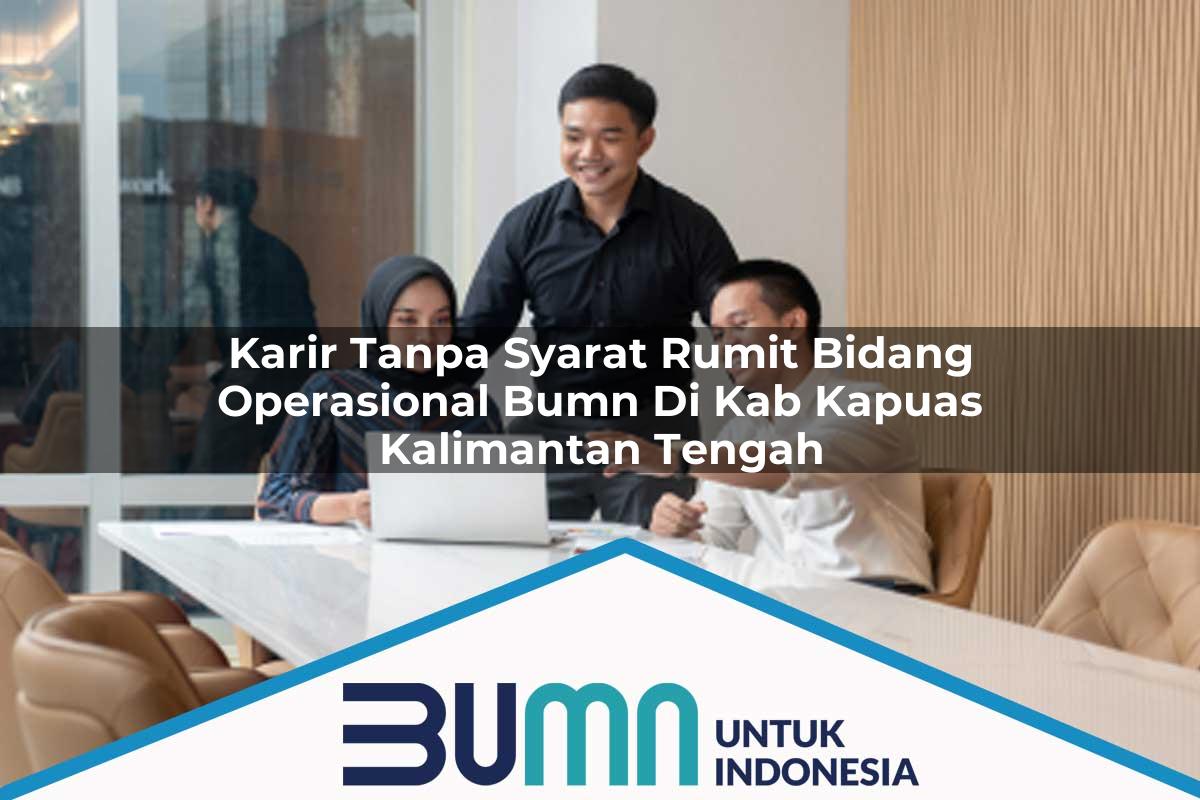 Karir Tanpa Syarat Rumit Bidang Operasional BUMN di Kab. Kapuas, Kalimantan Tengah Tahun 2025