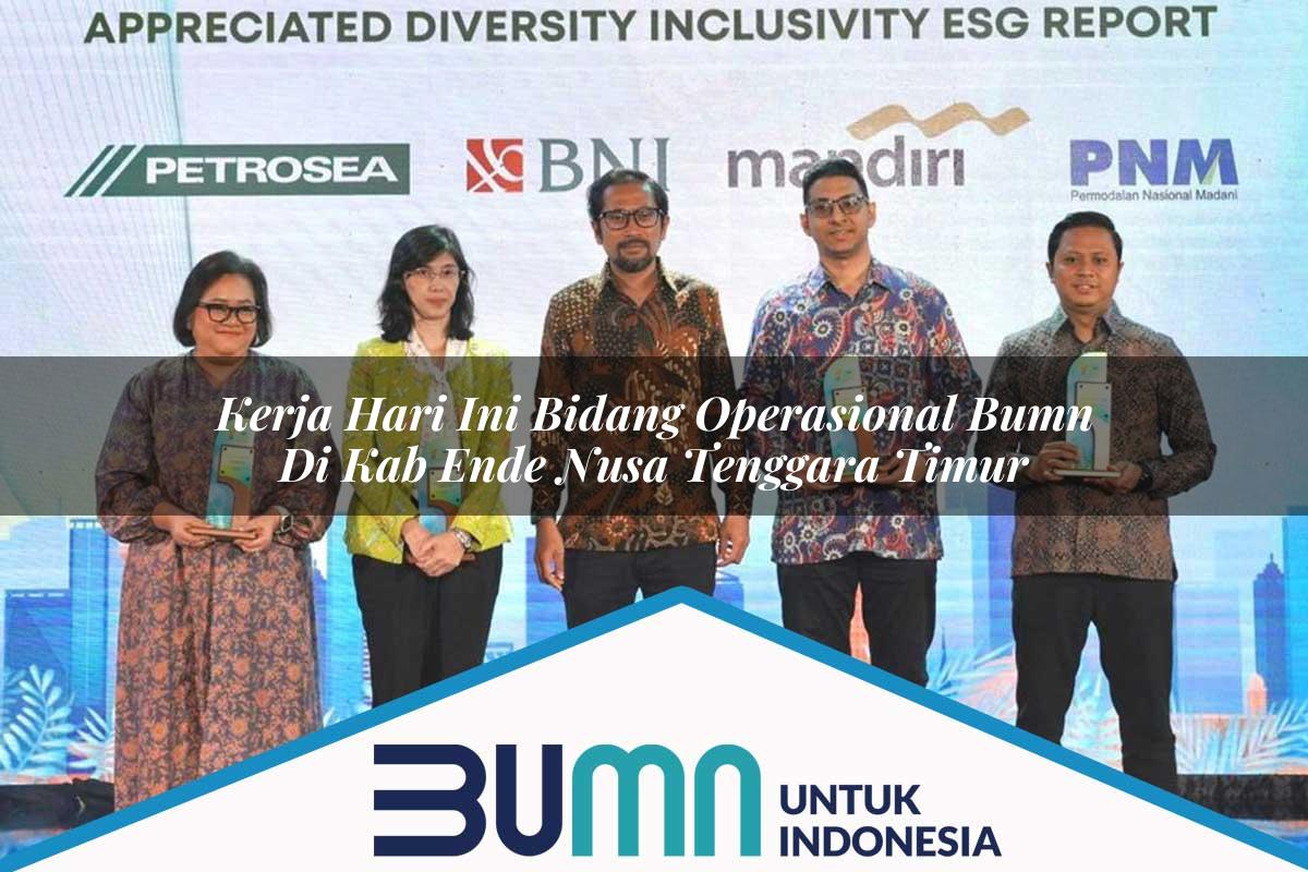 Kerja Hari Ini Bidang Operasional BUMN di Kab. Ende, Nusa Tenggara Timur Tahun 2025
