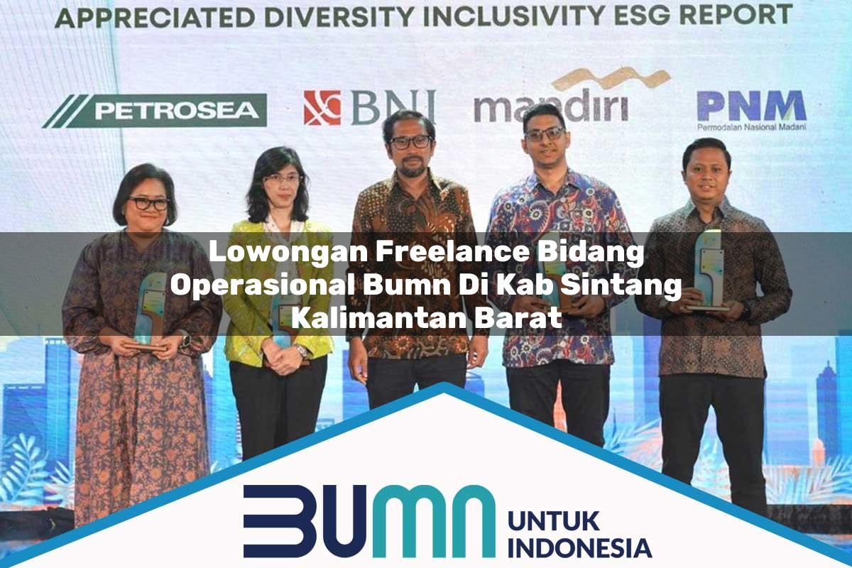 Lowongan Freelance Bidang Operasional BUMN di Kab. Sintang, Kalimantan Barat Tahun 2025