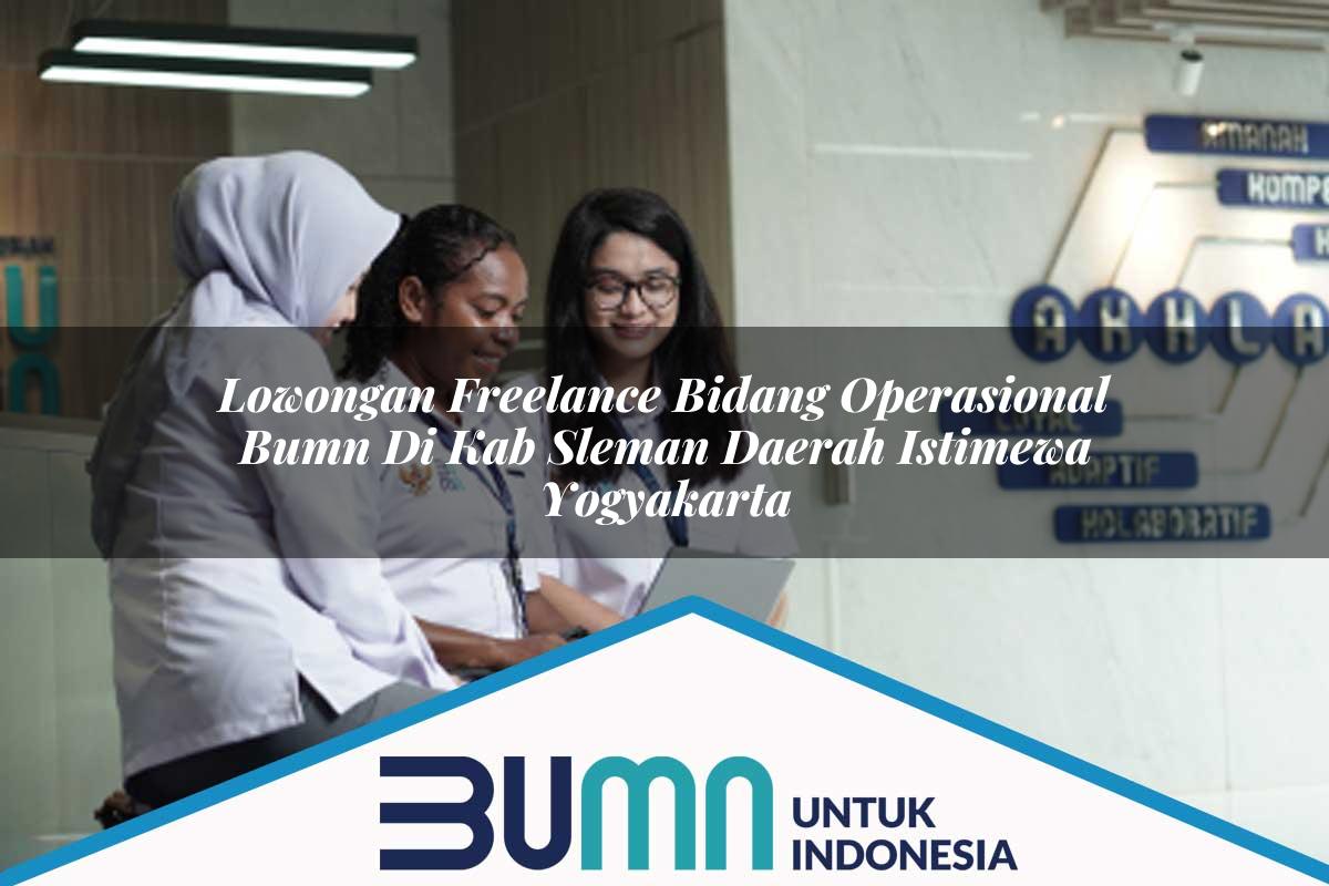 Lowongan Freelance Bidang Operasional BUMN di Kab. Sleman, Daerah Istimewa Yogyakarta Tahun 2025