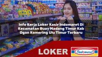 info kerja loker kasir indomaret di kecamatan buay madang timur kab ogan komering ulu timur terbaru 1756046064