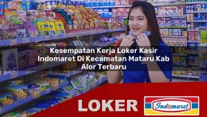 kesempatan kerja loker kasir indomaret di kecamatan mataru kab alor terbaru 1755832935
