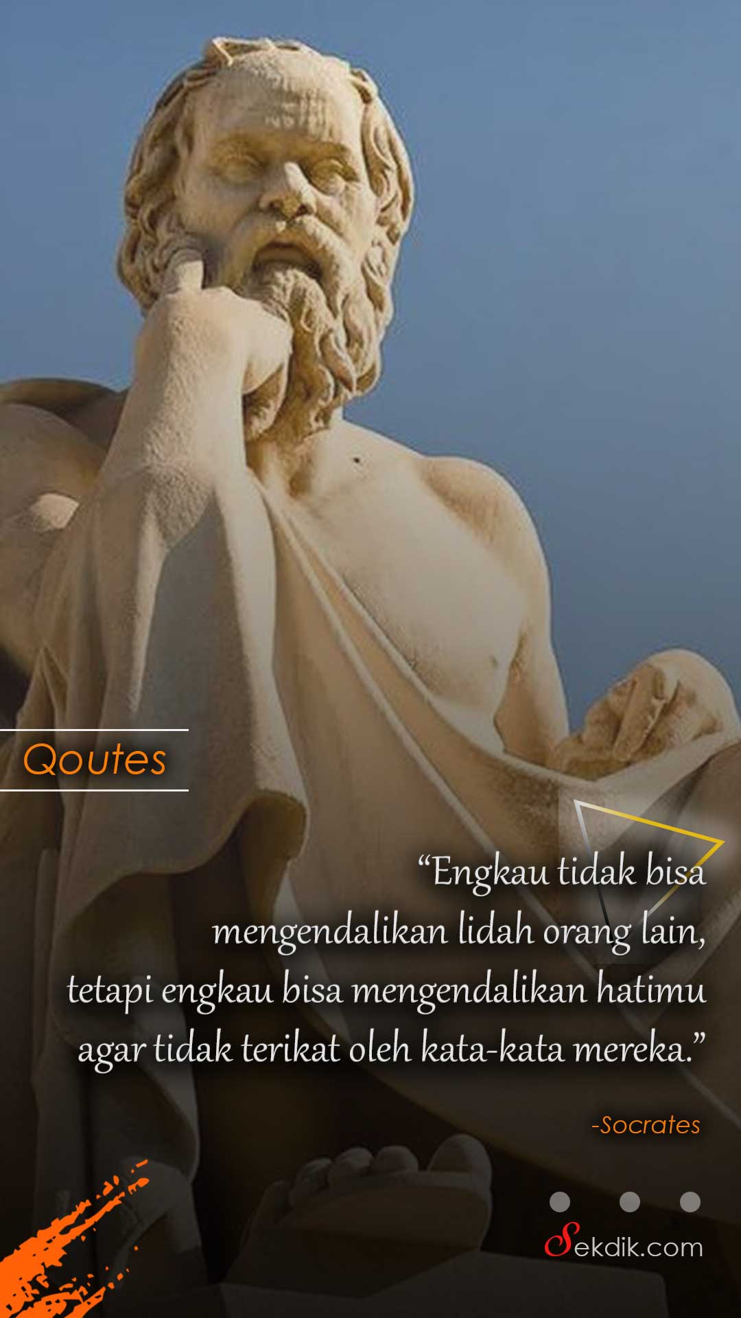Engkau tidak bisa mengendalikan lidah orang lain