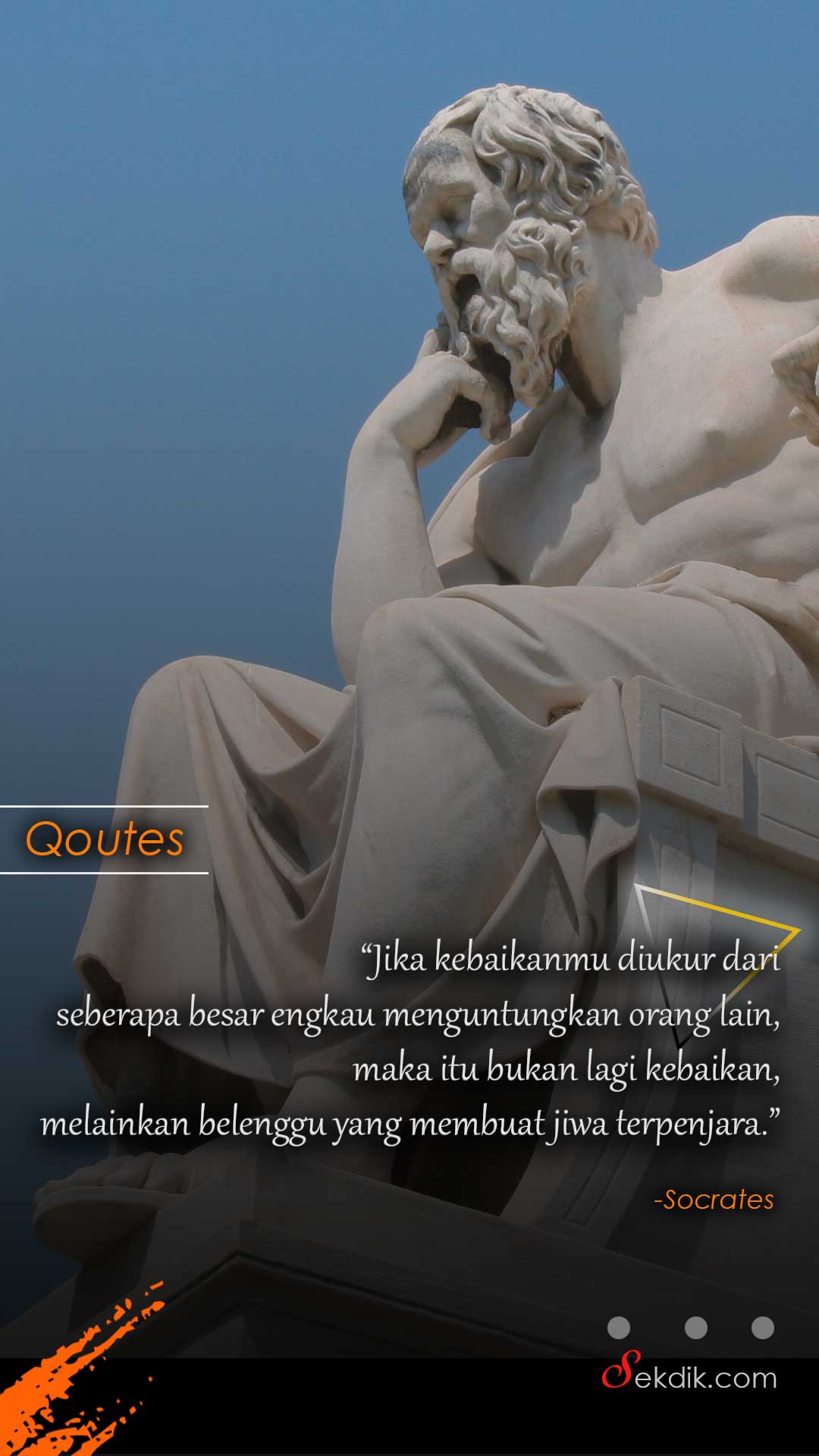 Jika kebaikanmu diukur dari seberapa besar engkau menguntungkan orang lain