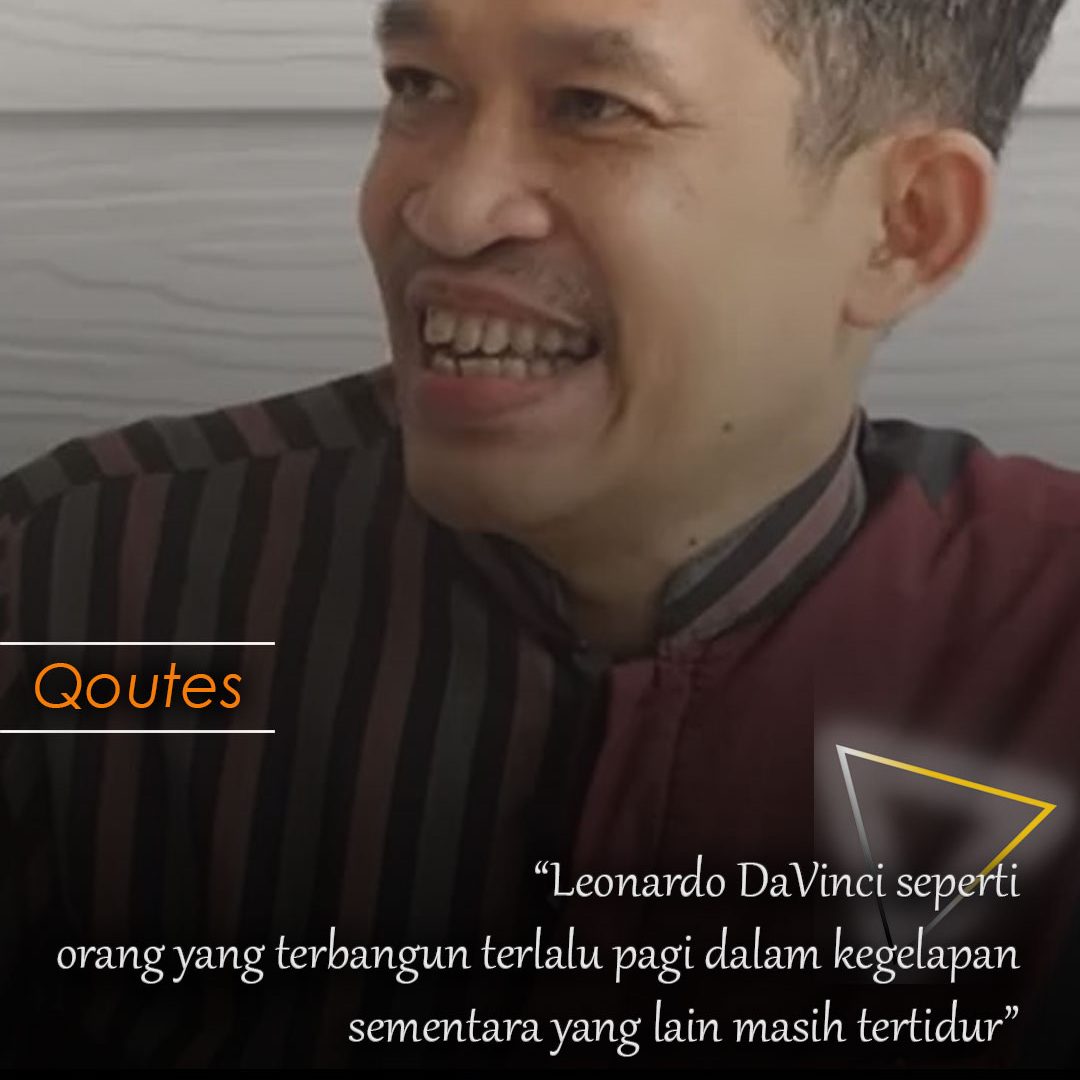 Leonardo DaVinci seperti orang yang terbangun terlalu pagi dalam kegelapan