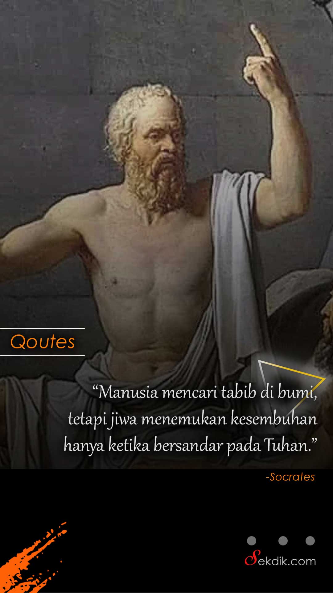 Manusia mencari tabib di bumi