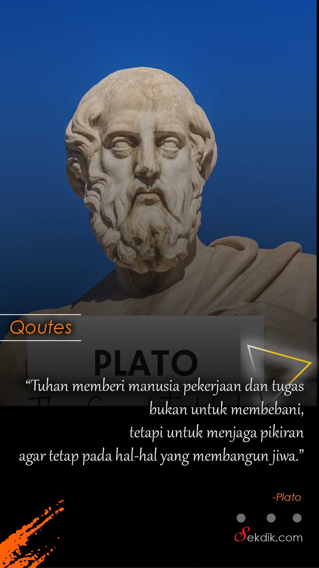 Tuhan memberi manusia pekerjaan dan tugas