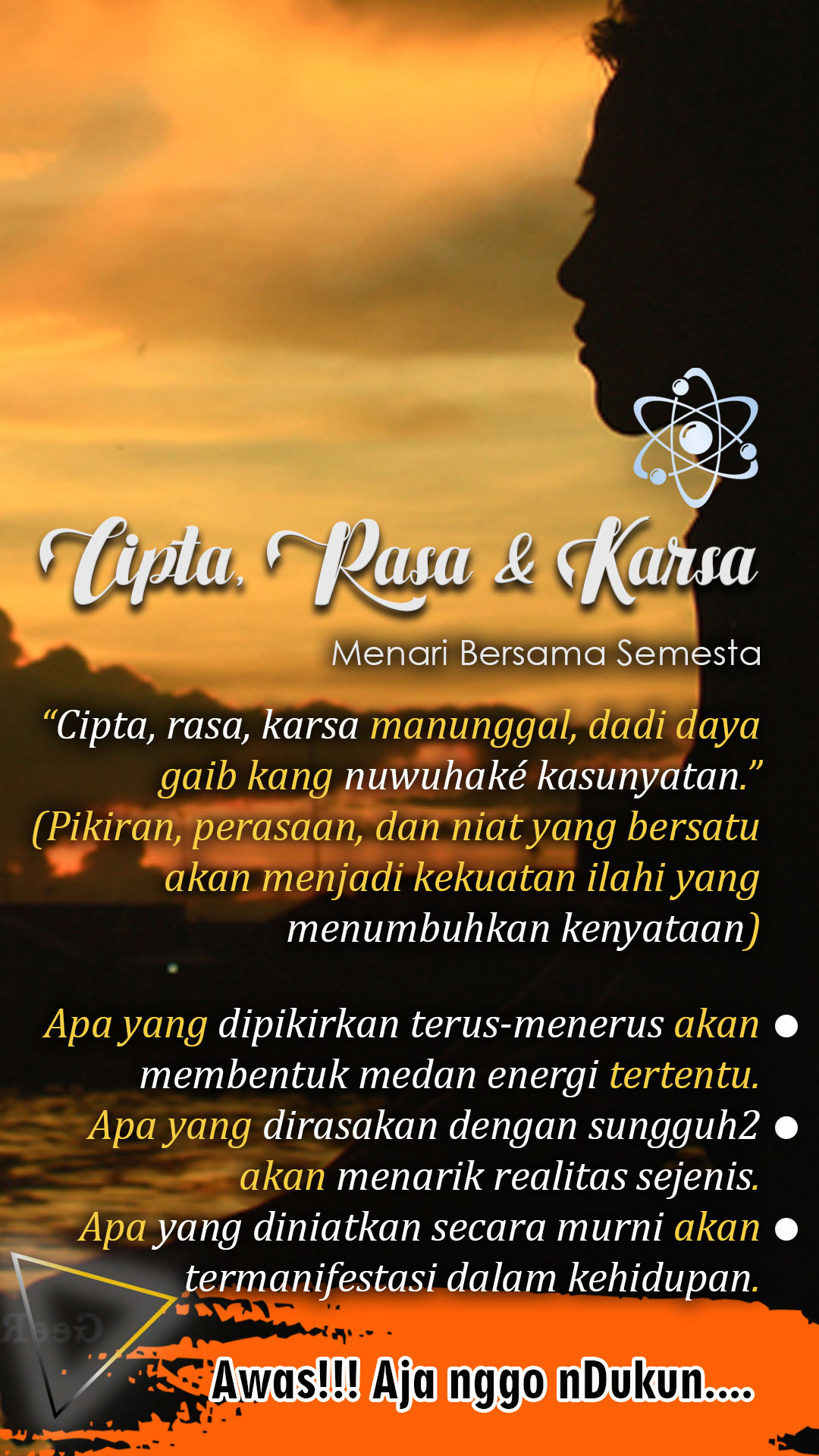 Cipta, rasa, karsa 1 Cipta, rasa, karsa
