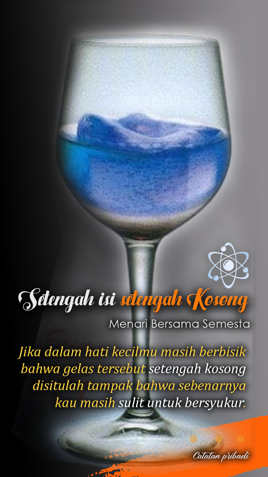 Setengah isi setengah kosong 1 Setengah isi setengah kosong