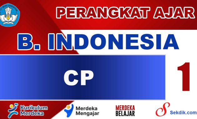 CP Bahasa Indonesia Kelas 1