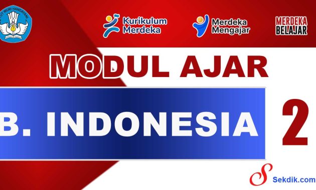 Modul Ajar Bahasa Indonesia Kelas 2
