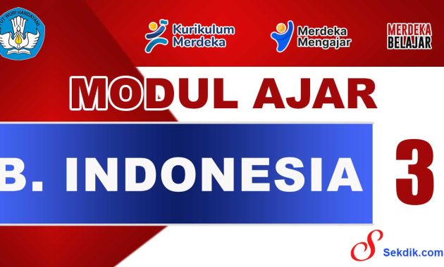 Modul Ajar Bahasa Indonesia Kelas 3