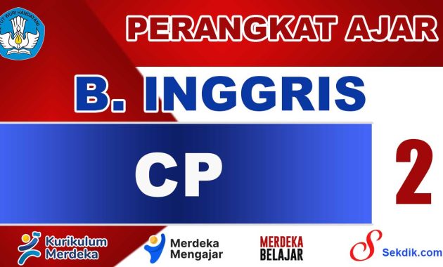 CP Bahasa Inggris Kelas 2