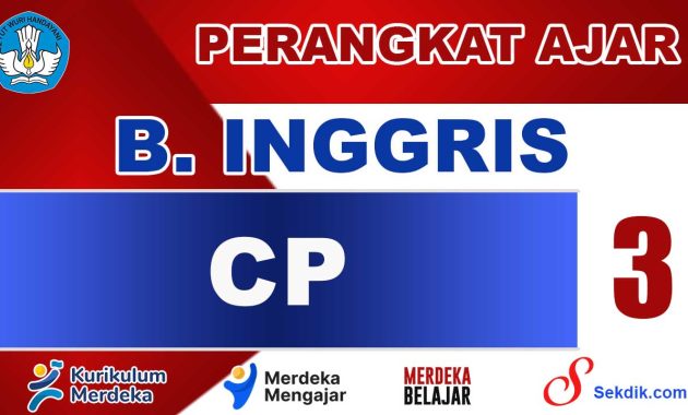 CP Bahasa Inggris Kelas 3