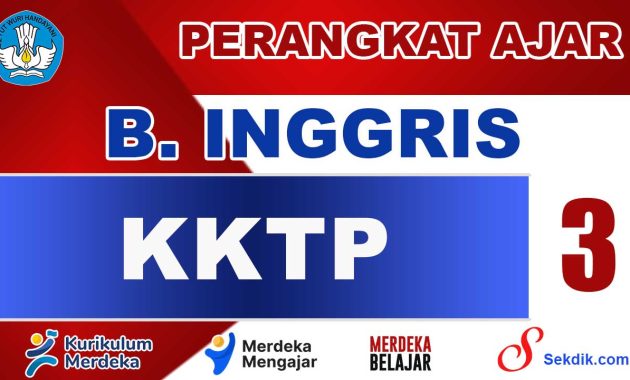 KKTP Bahasa Inggris Kelas 3