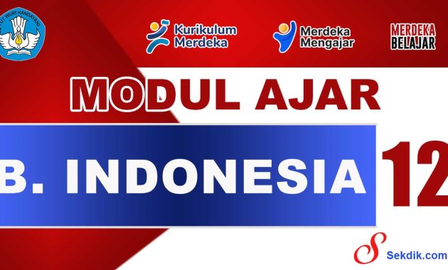 Modul Ajar Bahasa Indonesia Kelas 12
