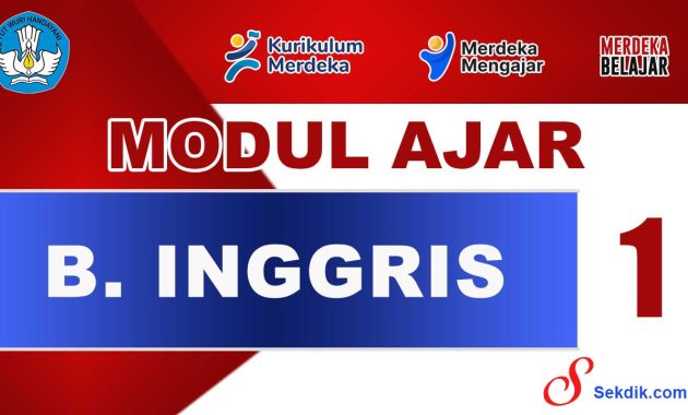 Modul Ajar Bahasa Inggris Kelas 1