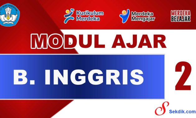 Modul Ajar Bahasa Inggris Kelas 2