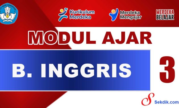 Modul Ajar Bahasa Inggris Kelas 3