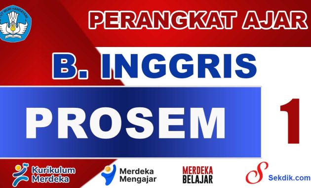 PROSEM Bahasa Inggris Kelas 1
