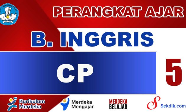 CP Bahasa Inggris Kelas 5