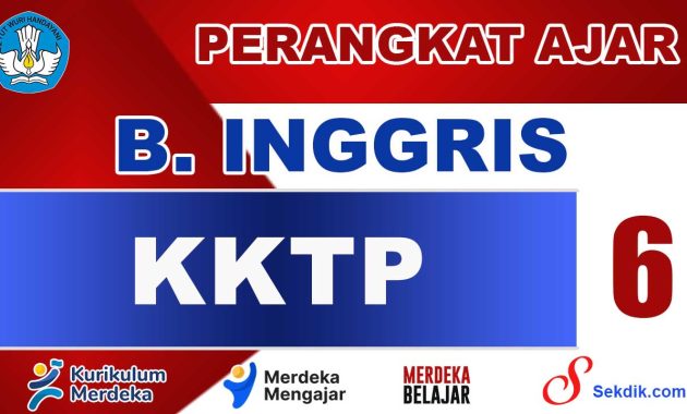 KKTP Bahasa Inggris Kelas 6